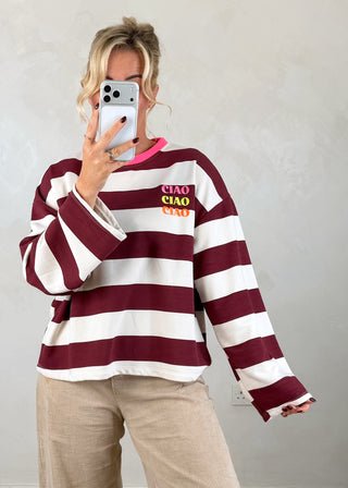 Ciao striped sweater - Five-The Style Attic