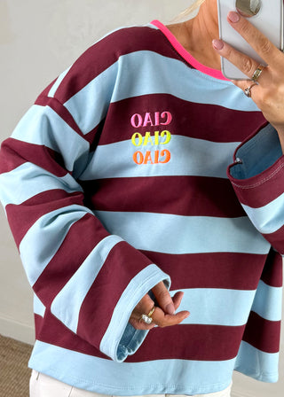 Ciao striped sweater - one-The Style Attic