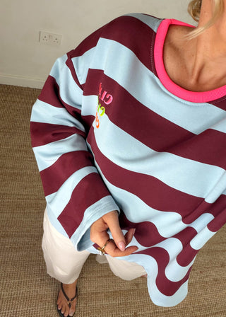 Ciao striped sweater - one-The Style Attic