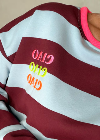 Ciao striped sweater - one-The Style Attic