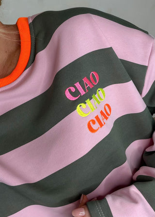 Ciao striped sweater - three-The Style Attic