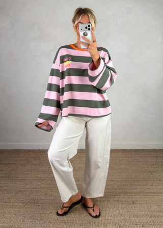 Ciao striped sweater - three-The Style Attic