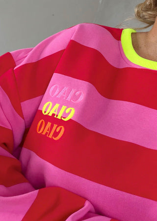 Ciao striped sweater - two-The Style Attic