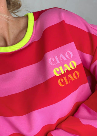 Ciao striped sweater - two-The Style Attic