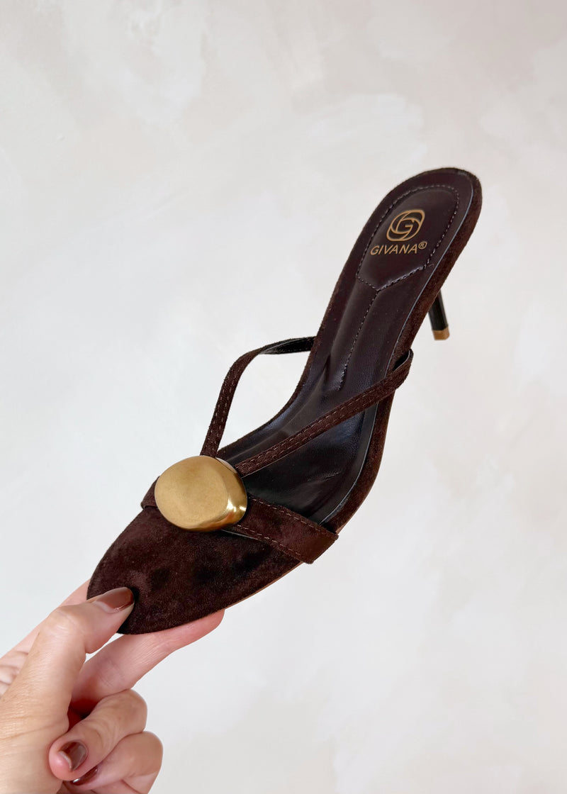 Ciara sandal - brown-The Style Attic
