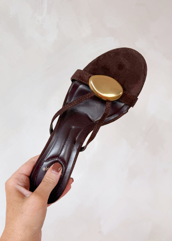 Ciara sandal - brown-The Style Attic