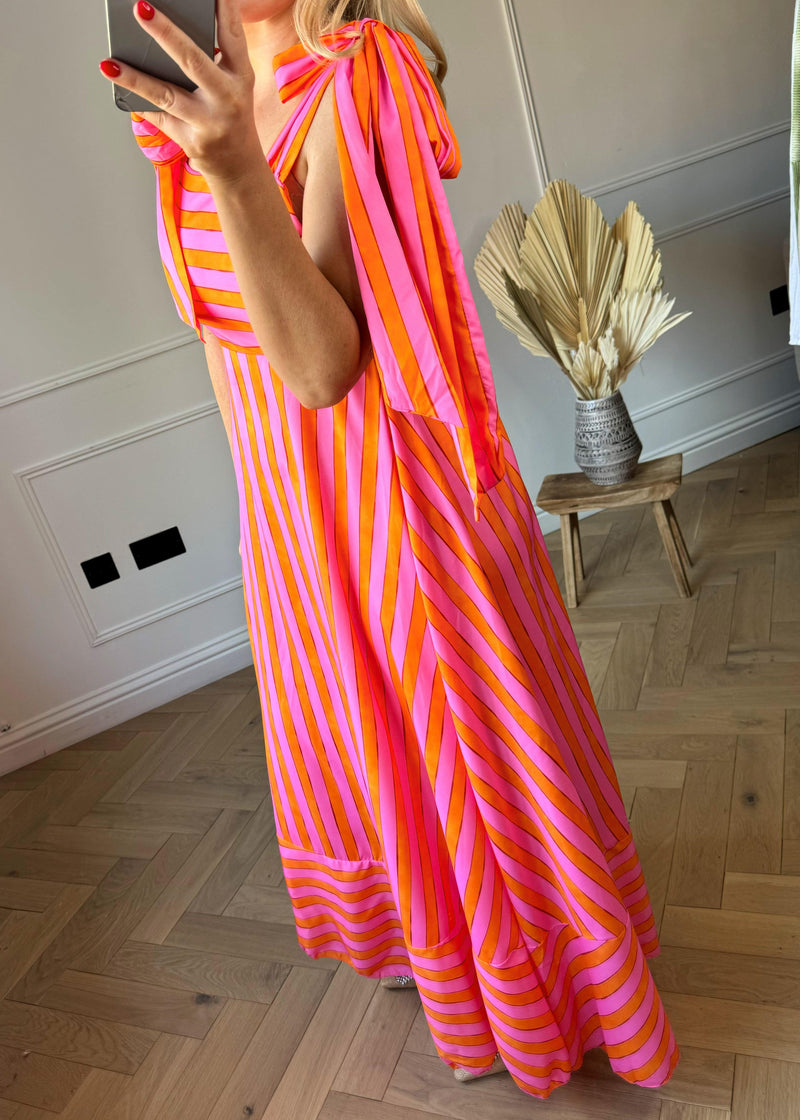 Cindy striped dress - pink