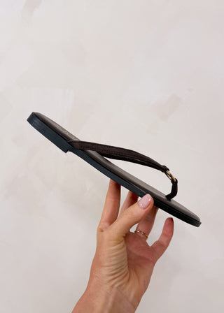 Classic ring sandal - chocolate-The Style Attic