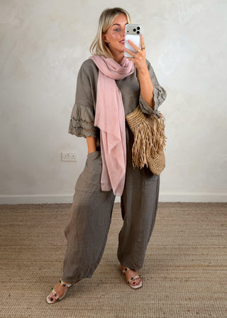 Classic scarf - blush-The Style Attic