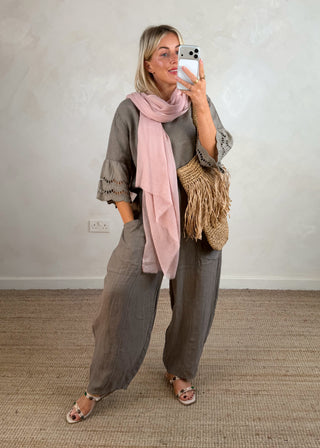 Classic scarf - blush-The Style Attic