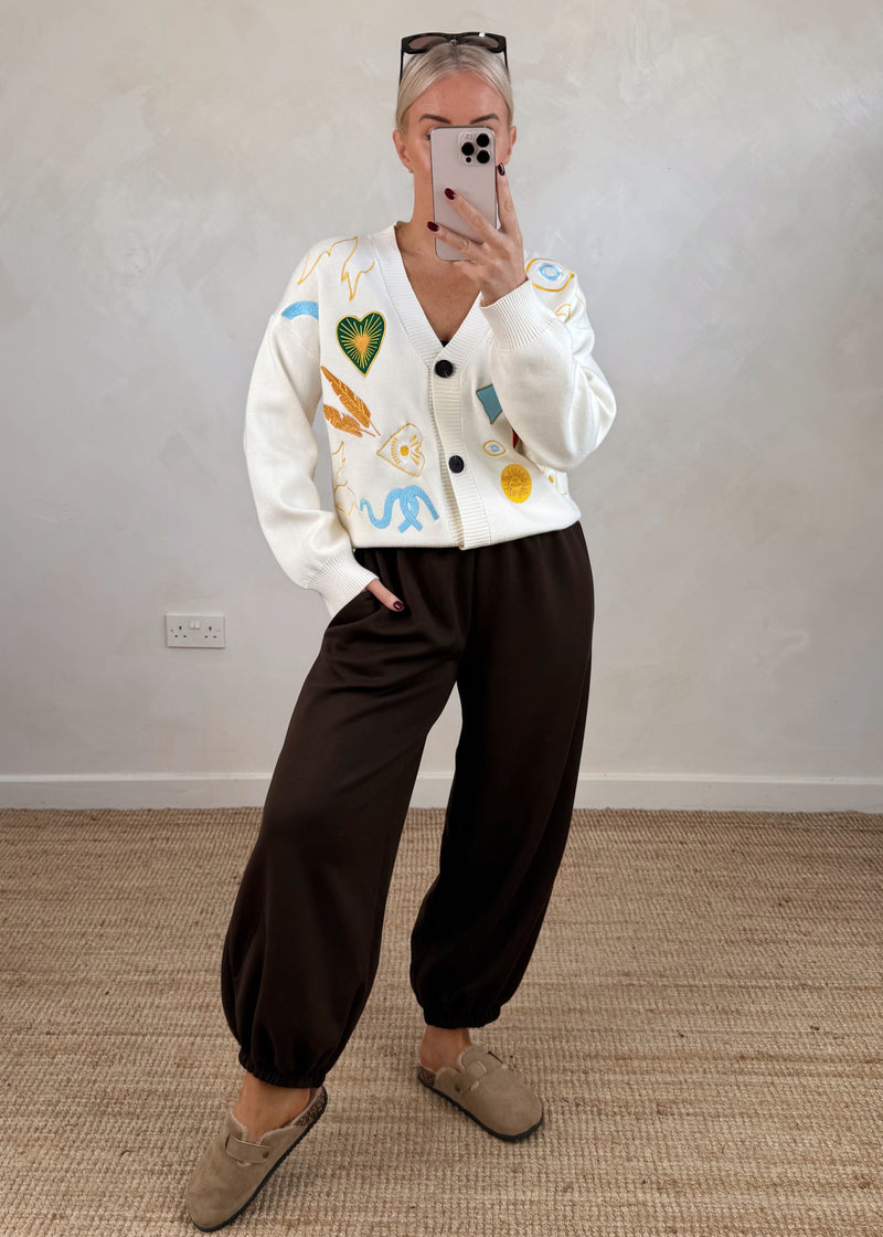 Cocoon jogger - chocolate-The Style Attic
