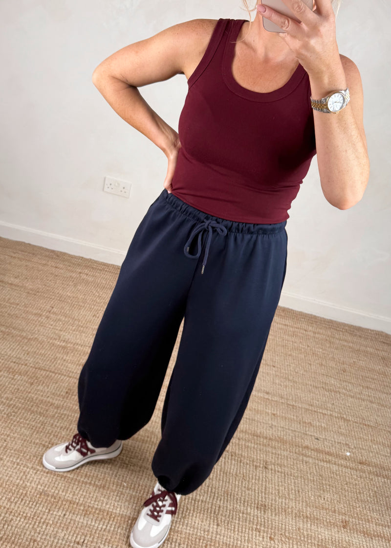 Cocoon jogger - navy-The Style Attic