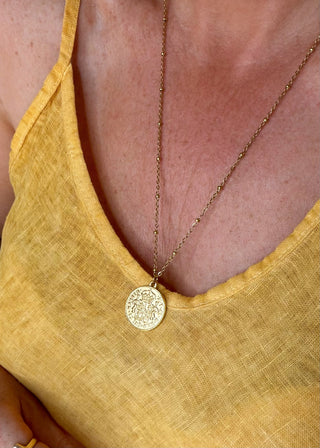 Coin necklace-The Style Attic