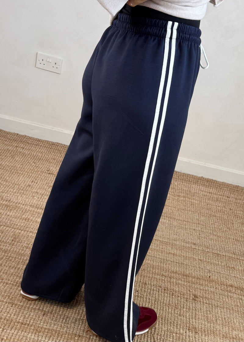Connie striped jogger - navy-The Style Attic