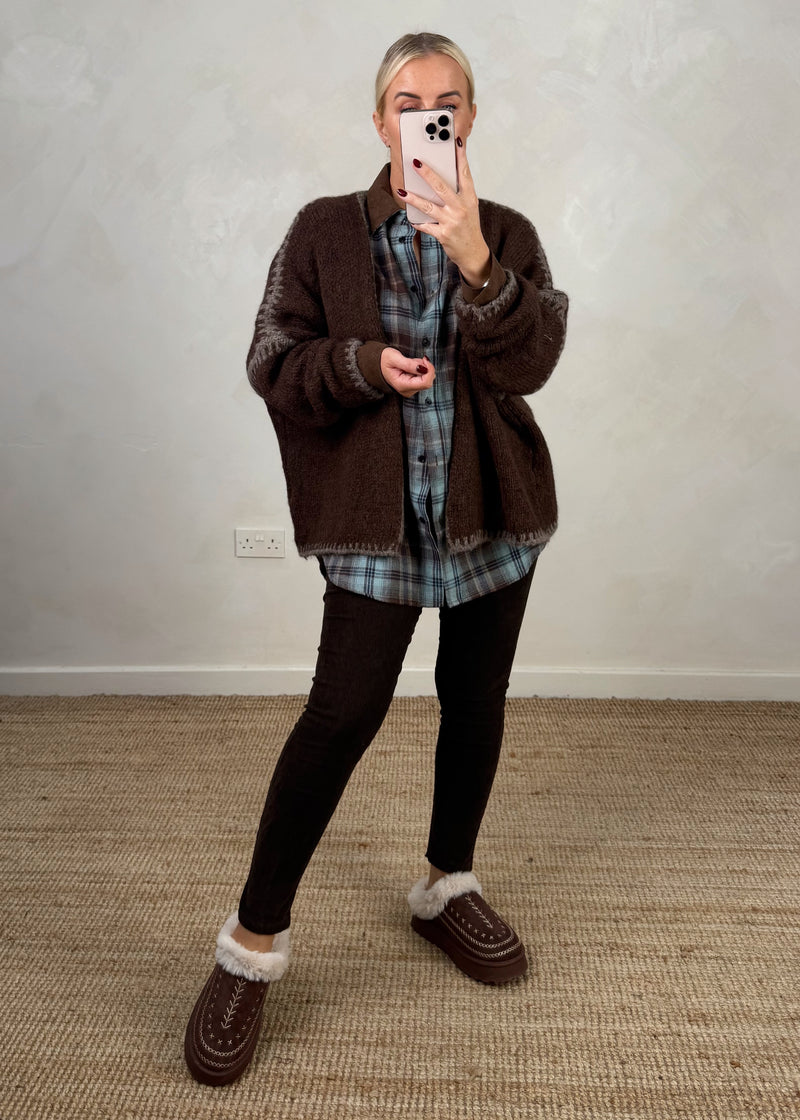 Corduroy Magic Pants - chocolate-The Style Attic