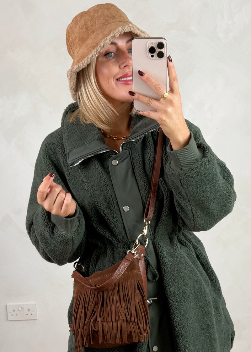 Corduroy bucket hat - tan-The Style Attic