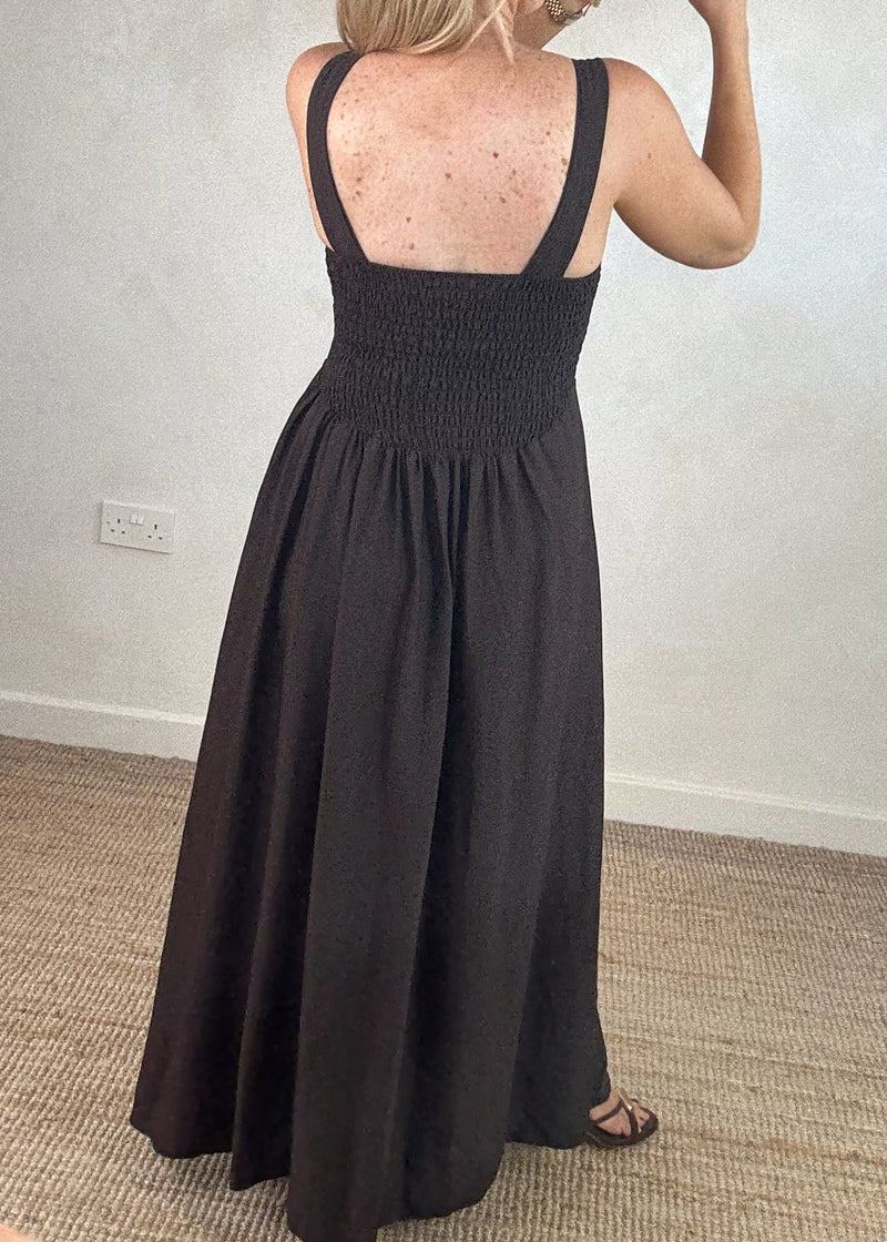 Corset style maxi - chocolate-The Style Attic