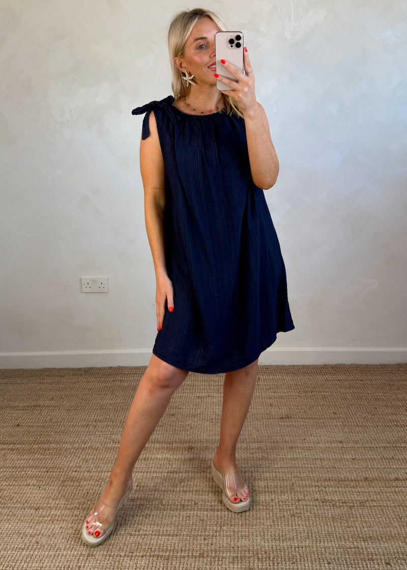 Cressida sun dress - black-The Style Attic