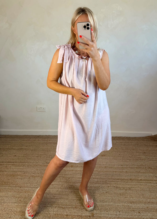 Cressida sun dress - blush-The Style Attic