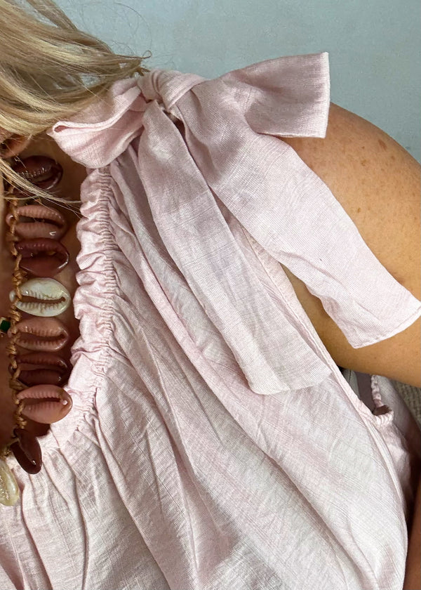 Cressida sun dress - blush-The Style Attic