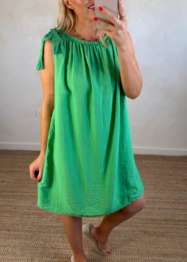 Cressida sun dress - shamrock-The Style Attic