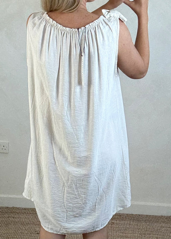 Cressida sun dress - stone-The Style Attic