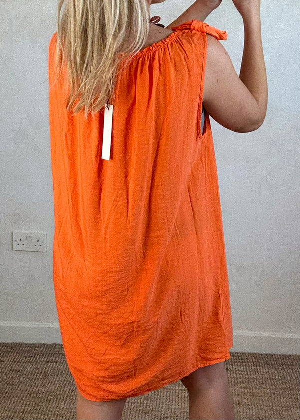 Cressida sun dress - tangerine-The Style Attic