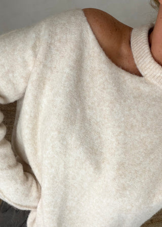 Cut out knit - Cream-The Style Attic