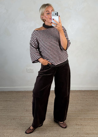 Cut out striped knit - Two-The Style Attic