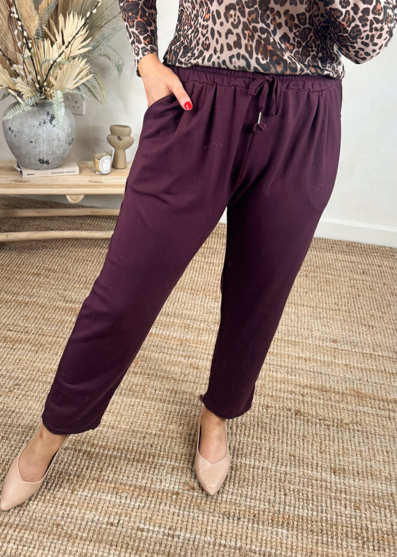 Dalby jogger - Damson-The Style Attic