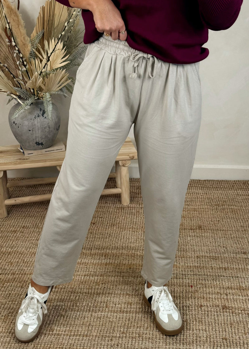 Dalby jogger - stone-The Style Attic