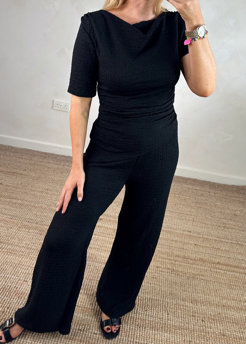 Danielle co-ord set - black-The Style Attic