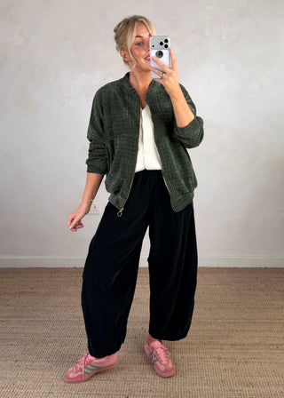 Dara bomber jacket - Khaki-The Style Attic