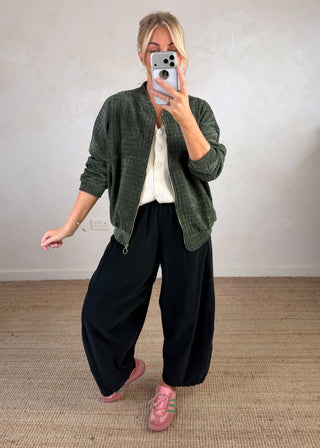 Dara bomber jacket - Khaki-The Style Attic