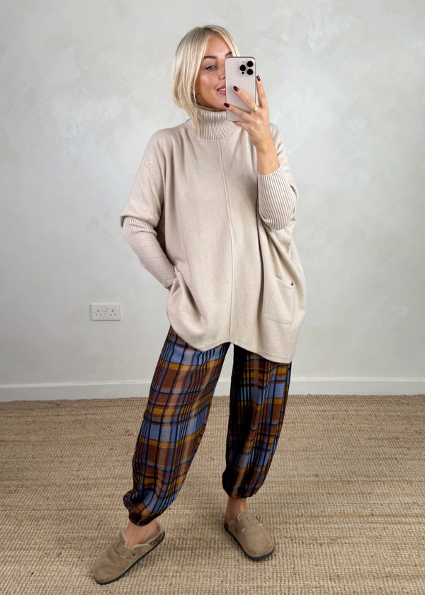 Darcy batwing knit - beige-The Style Attic