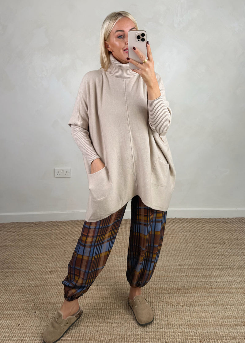 Darcy batwing knit - beige-The Style Attic