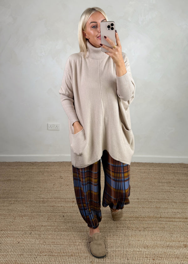 Darcy batwing knit - beige-The Style Attic