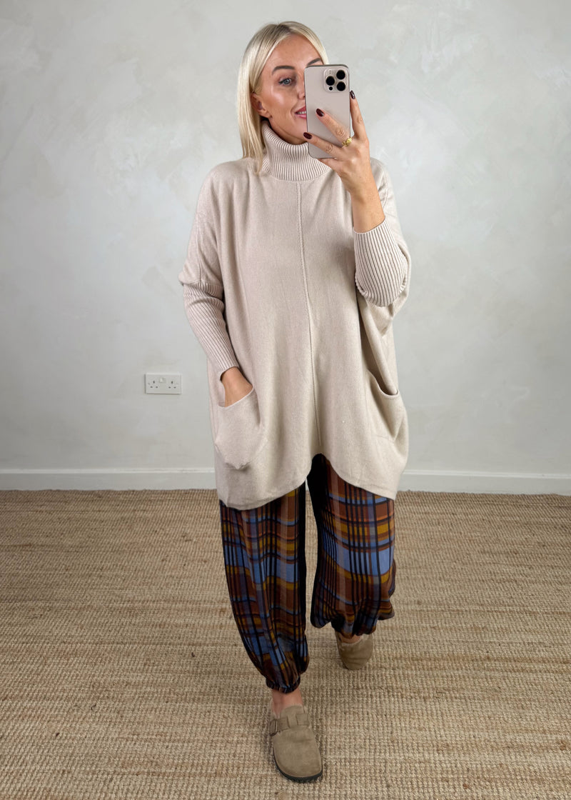 Darcy batwing knit - beige-The Style Attic
