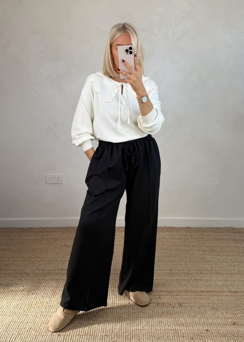 Darling collar knit - cream-The Style Attic