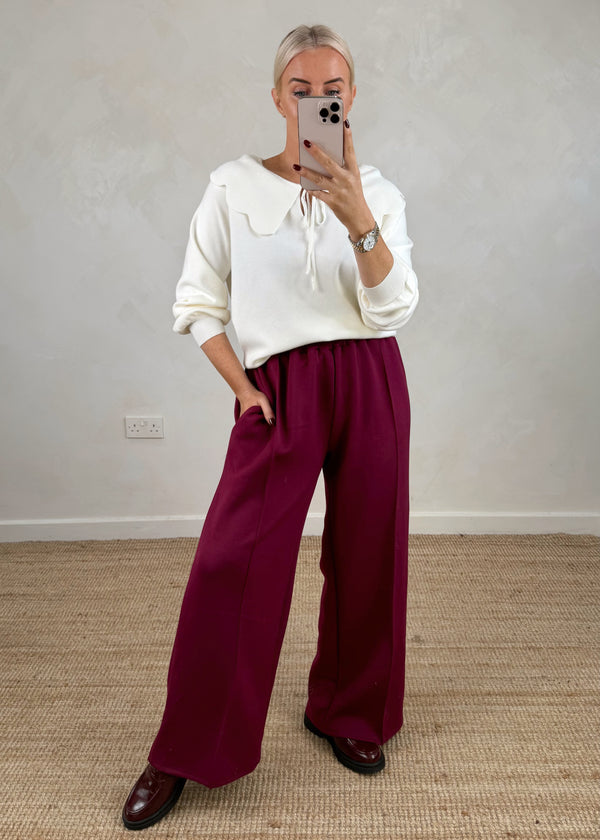 Darling collar knit - cream-The Style Attic