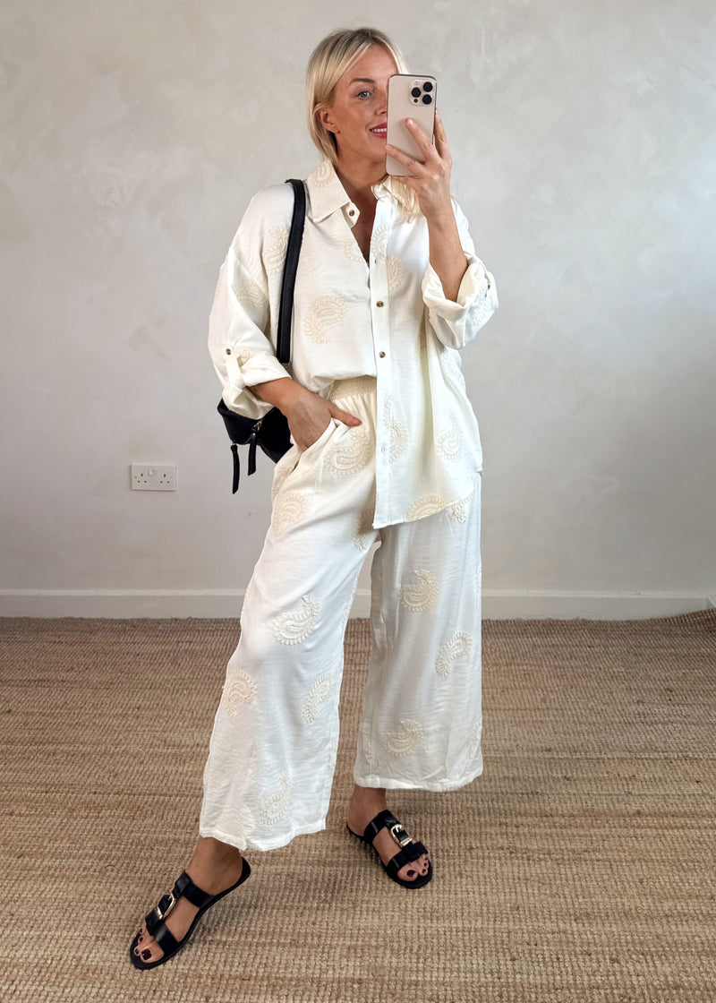 Devika Embroidered set-The Style Attic