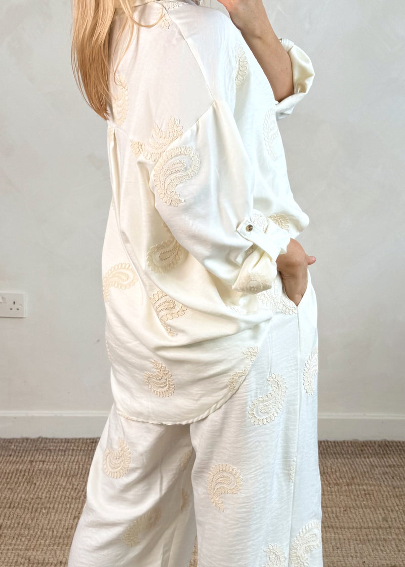 Devika Embroidered set-The Style Attic