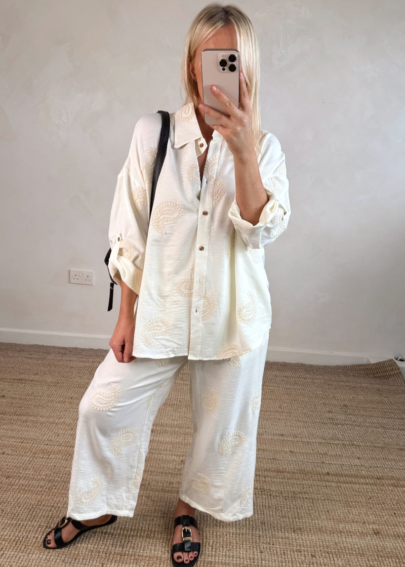 Devika Embroidered set-The Style Attic