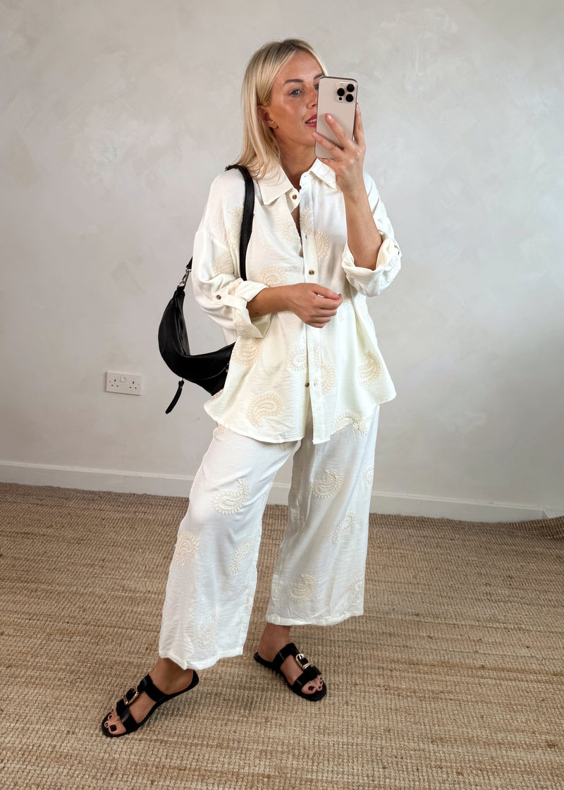 Devika Embroidered set-The Style Attic