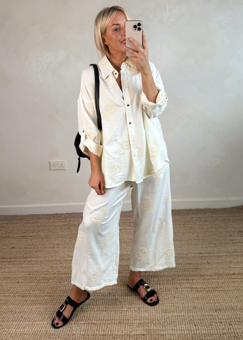 Devika Embroidered set-The Style Attic