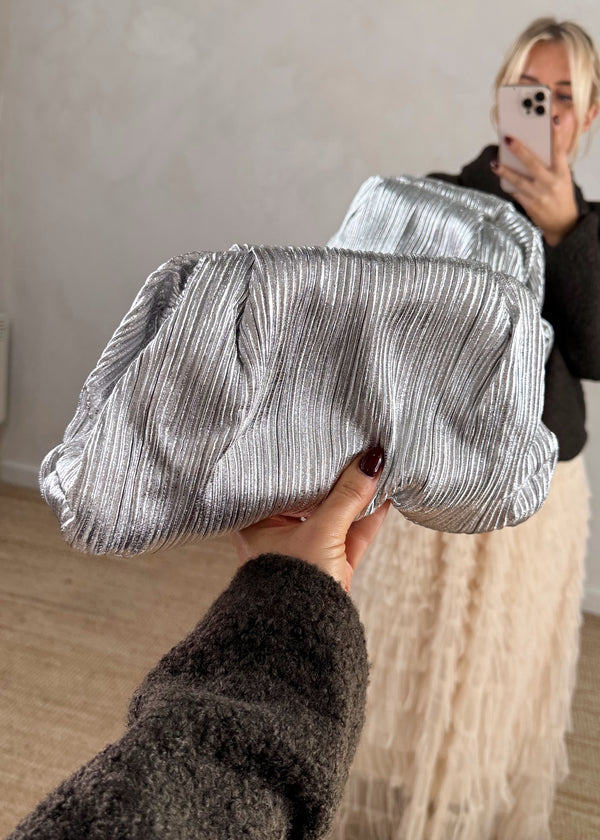 Disco clutch - silver-The Style Attic
