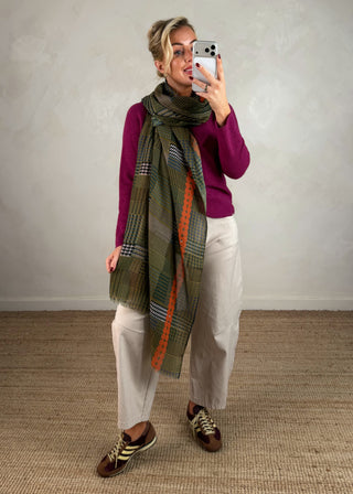Dogtooth scarf-The Style Attic