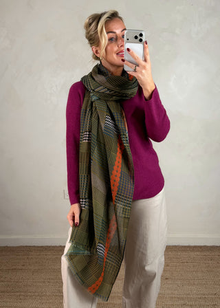 Dogtooth scarf-The Style Attic