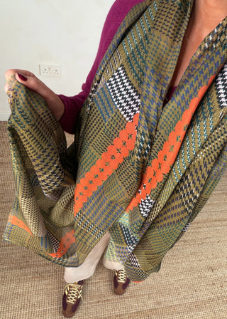 Dogtooth scarf-The Style Attic