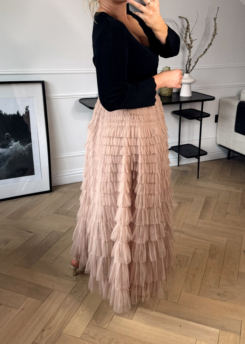 Dolly tulle skirt - Nude-The Style Attic